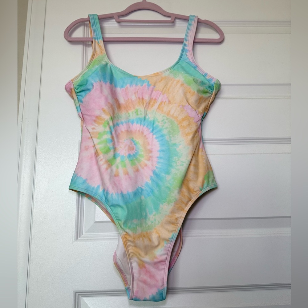 Stoney Clover Lane for Target Tie-Dye Swirl One-Piece Swimsuit - Size: L